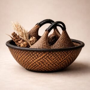 Decorative Wooden Bowl Safari Guardians