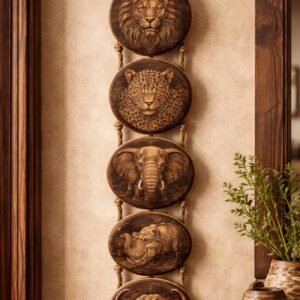 Vertical Wall Hanging – "The Big Five"