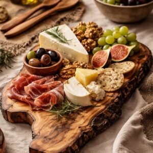 Wild Olive Serving Board – "Live Edge Olive"